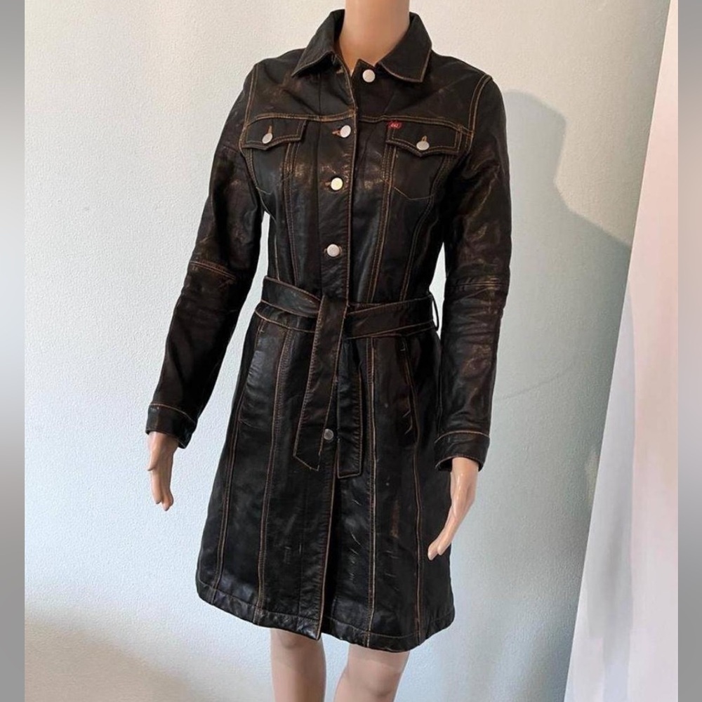 Miss Sixty real leather coat